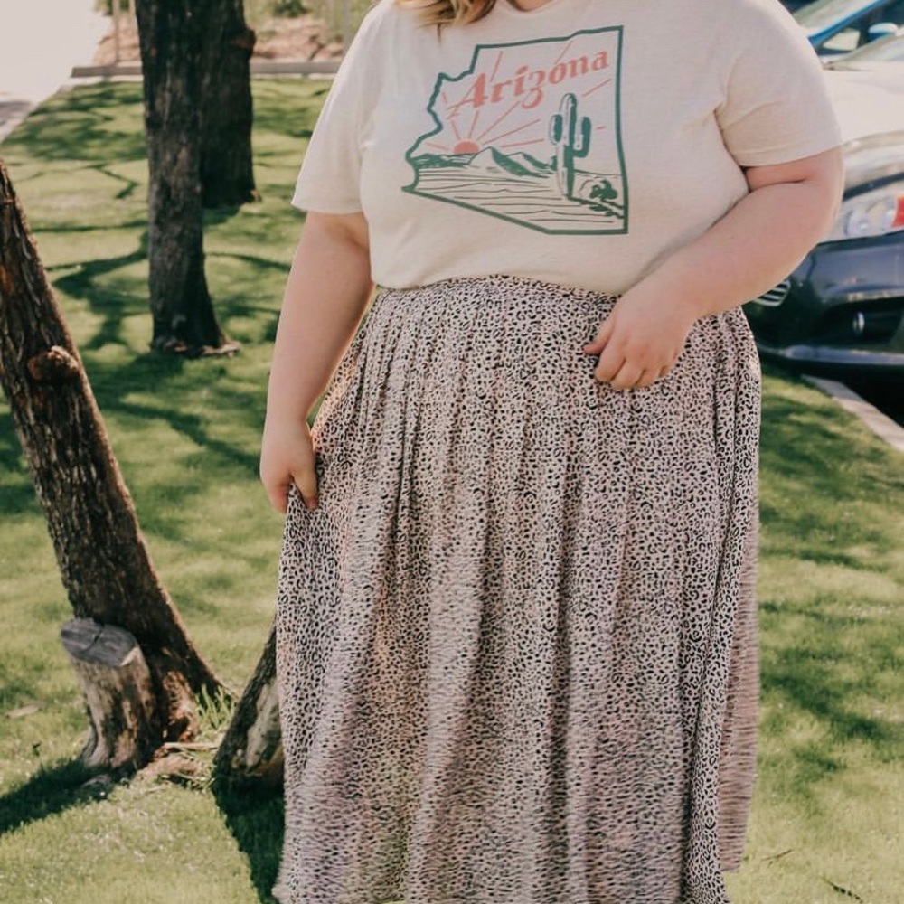 Leopard Midi Skirt